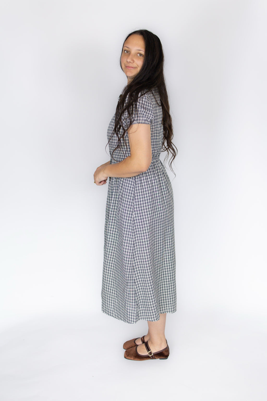 Lottie Collared Plaid Dress