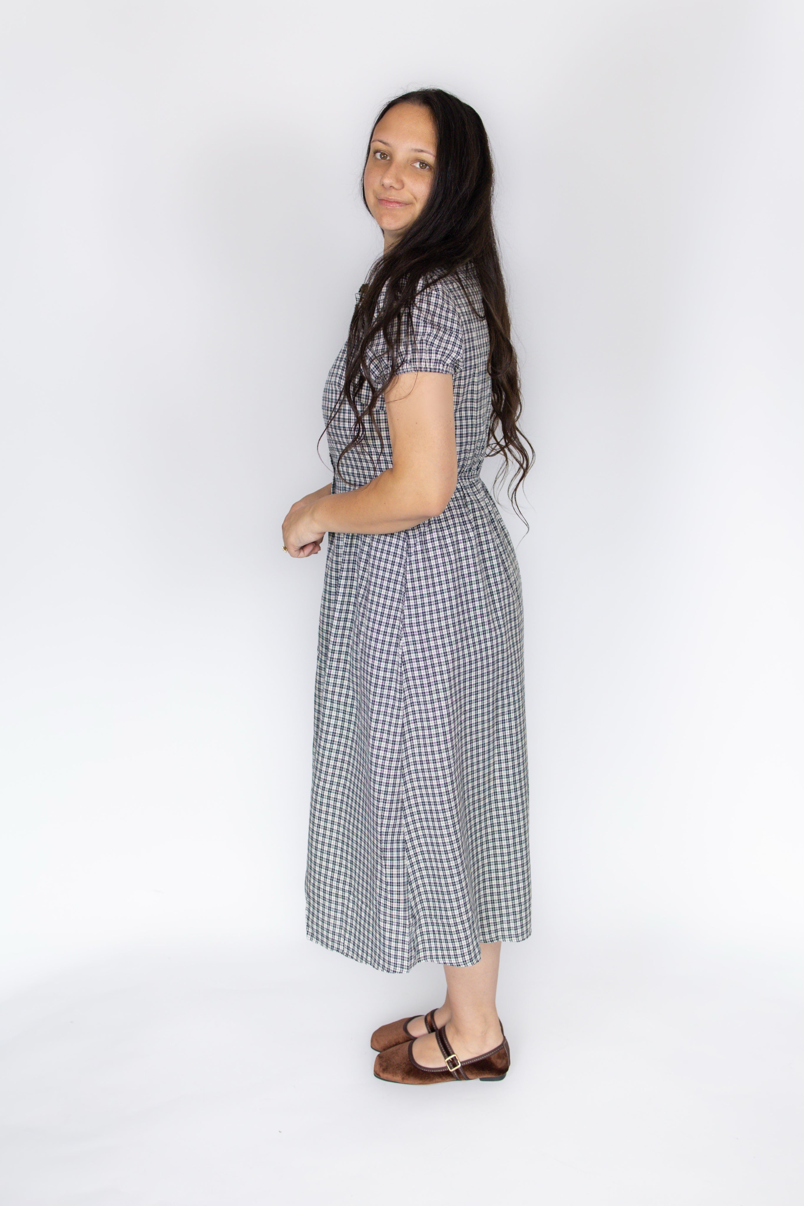 Lottie Collared Plaid Dress