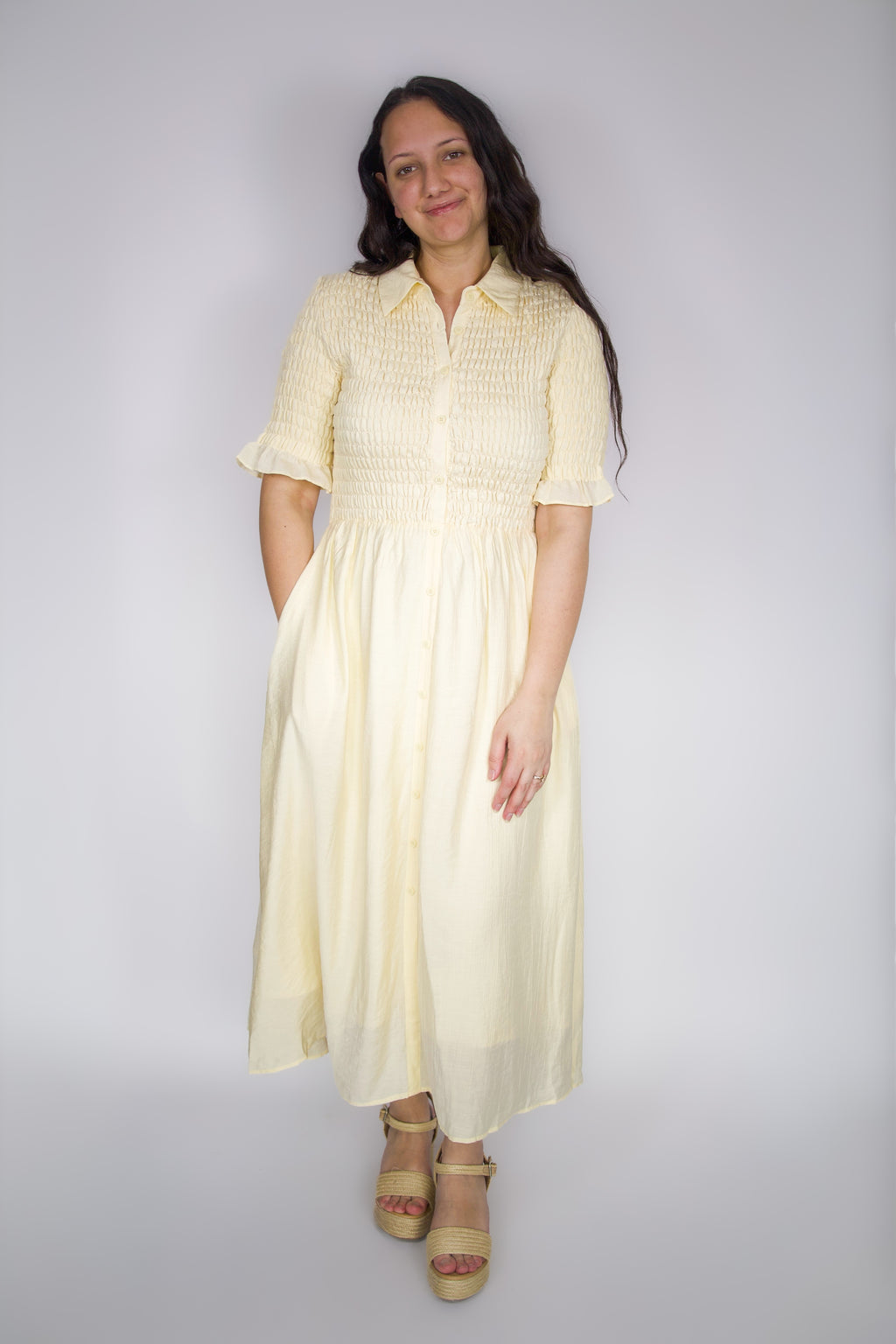 Sunny Smocked Midi Dress
