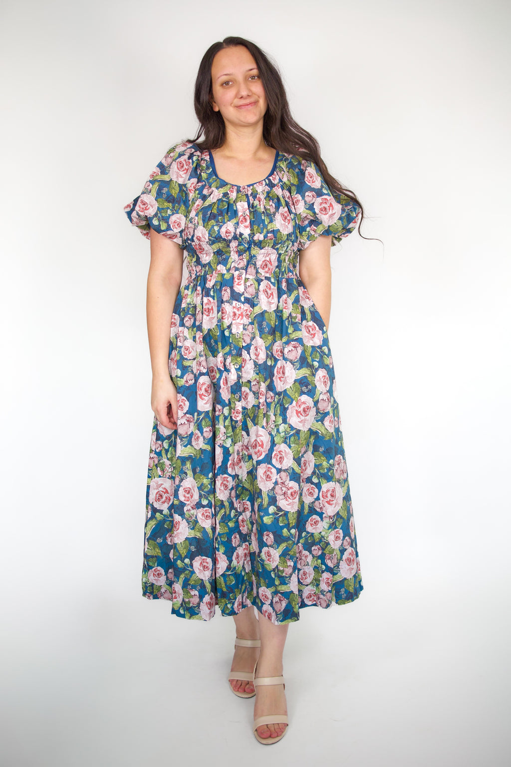 Rosemary Floral Puff Sleeve Dress