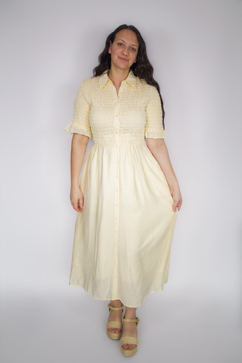 Sunny Smocked Midi Dress