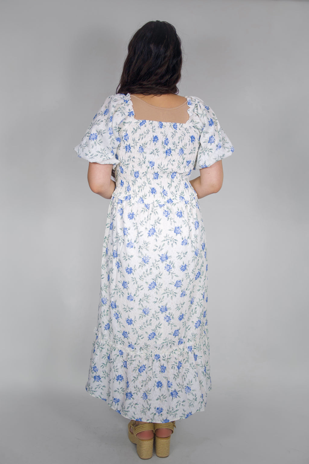 Vestido midi fruncido de Jensen