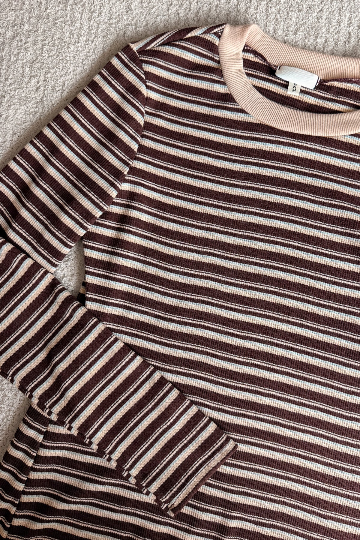 Meredith Striped Crewneck Dress