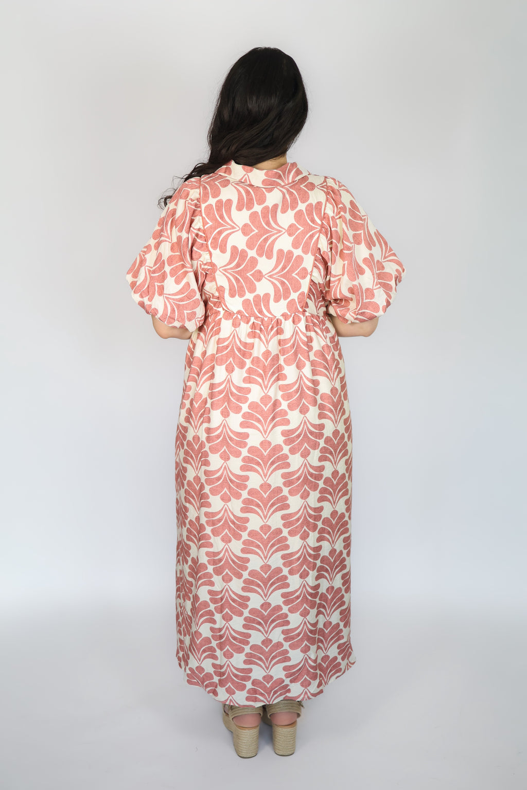 Maven Floral Smocked Dress in Mauve