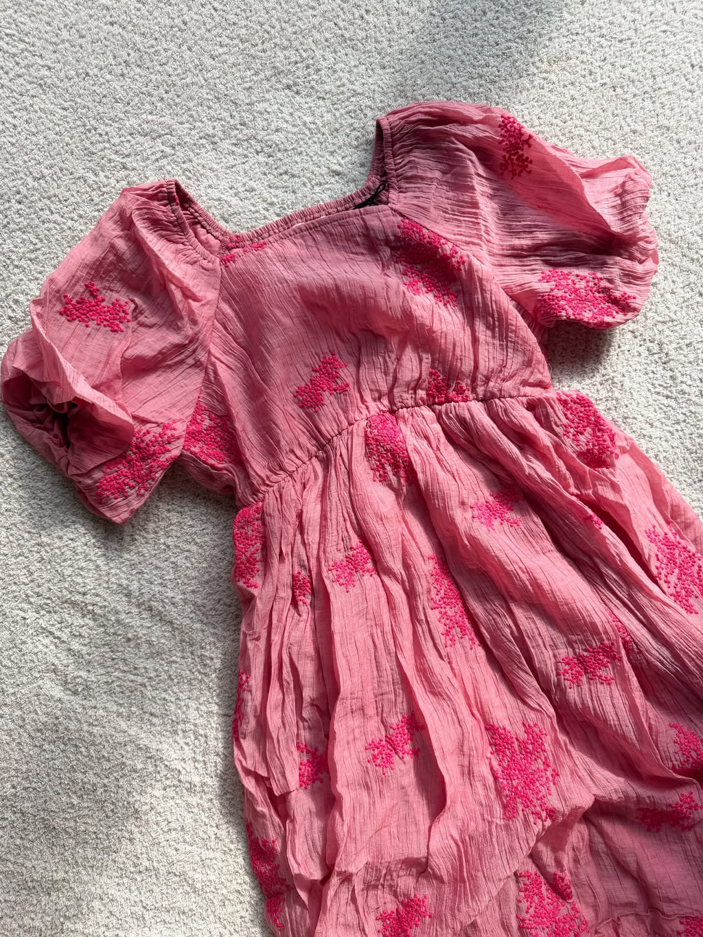 Aria Floral Embroidered Midi Dress