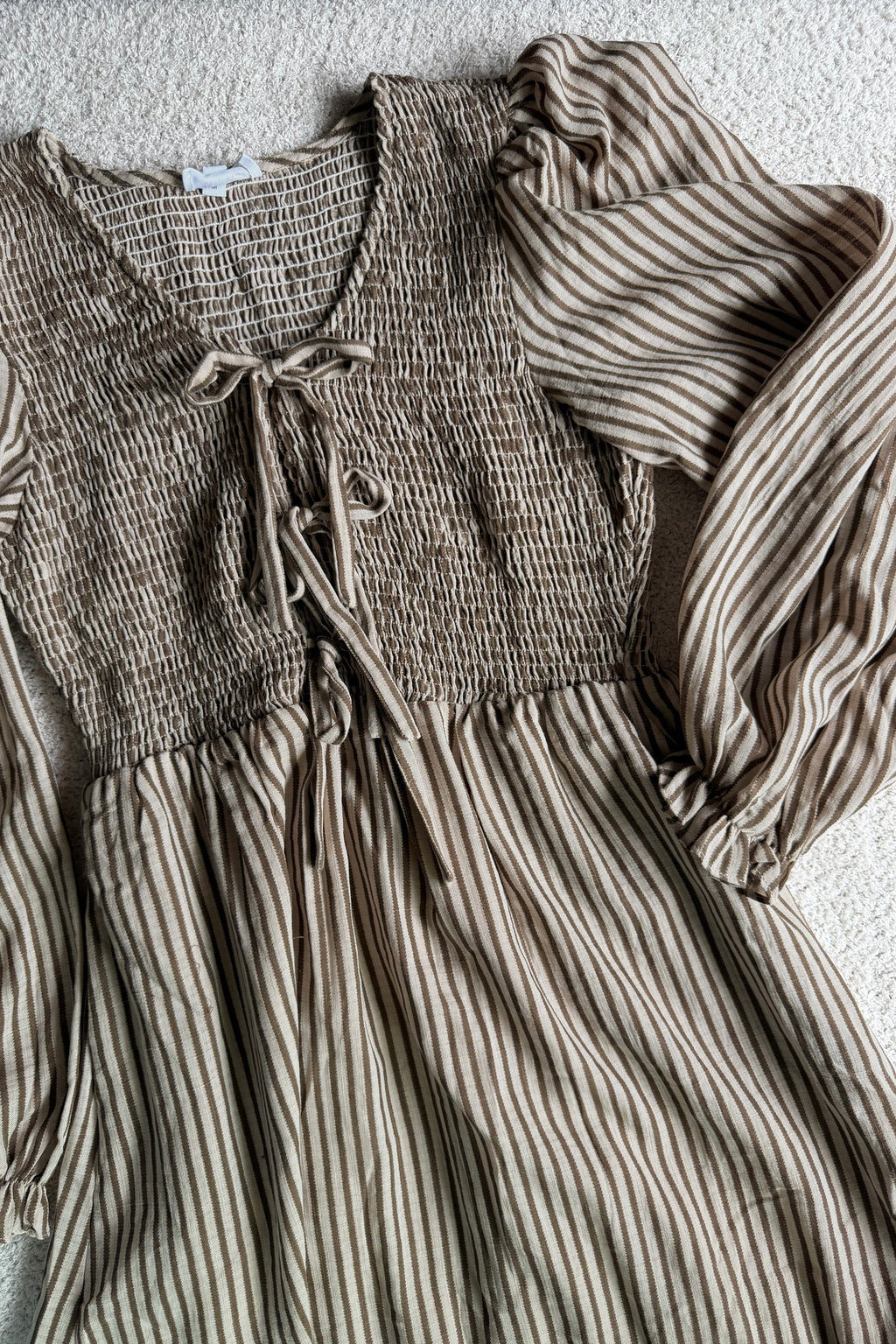 Jocelyn Striped Smocked Dress
