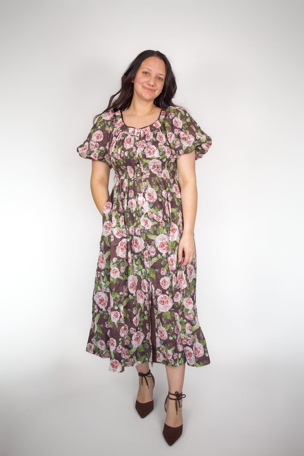 Rosemary Floral Puff Sleeve Dress