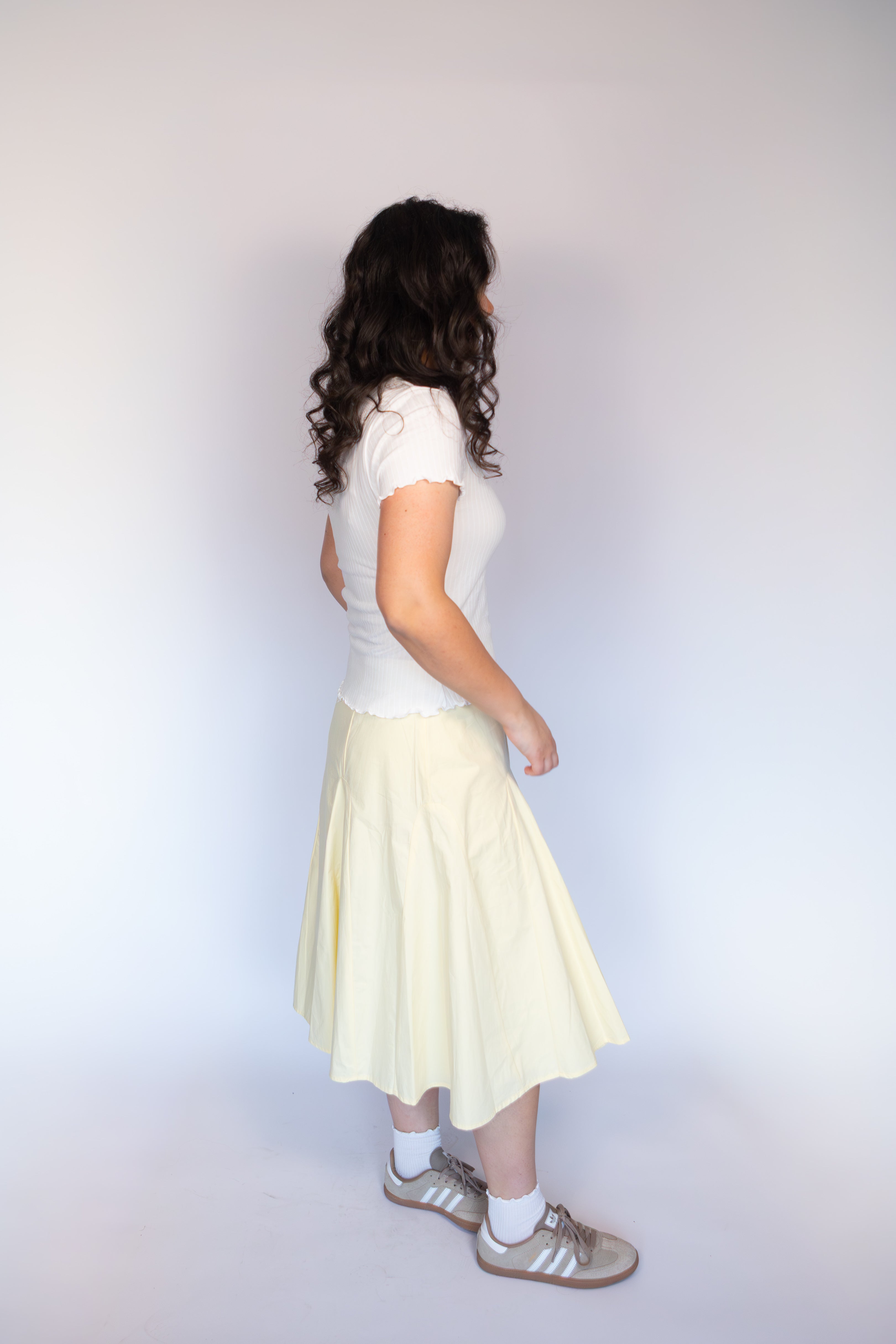 Harlow Butter Pleated Skirt