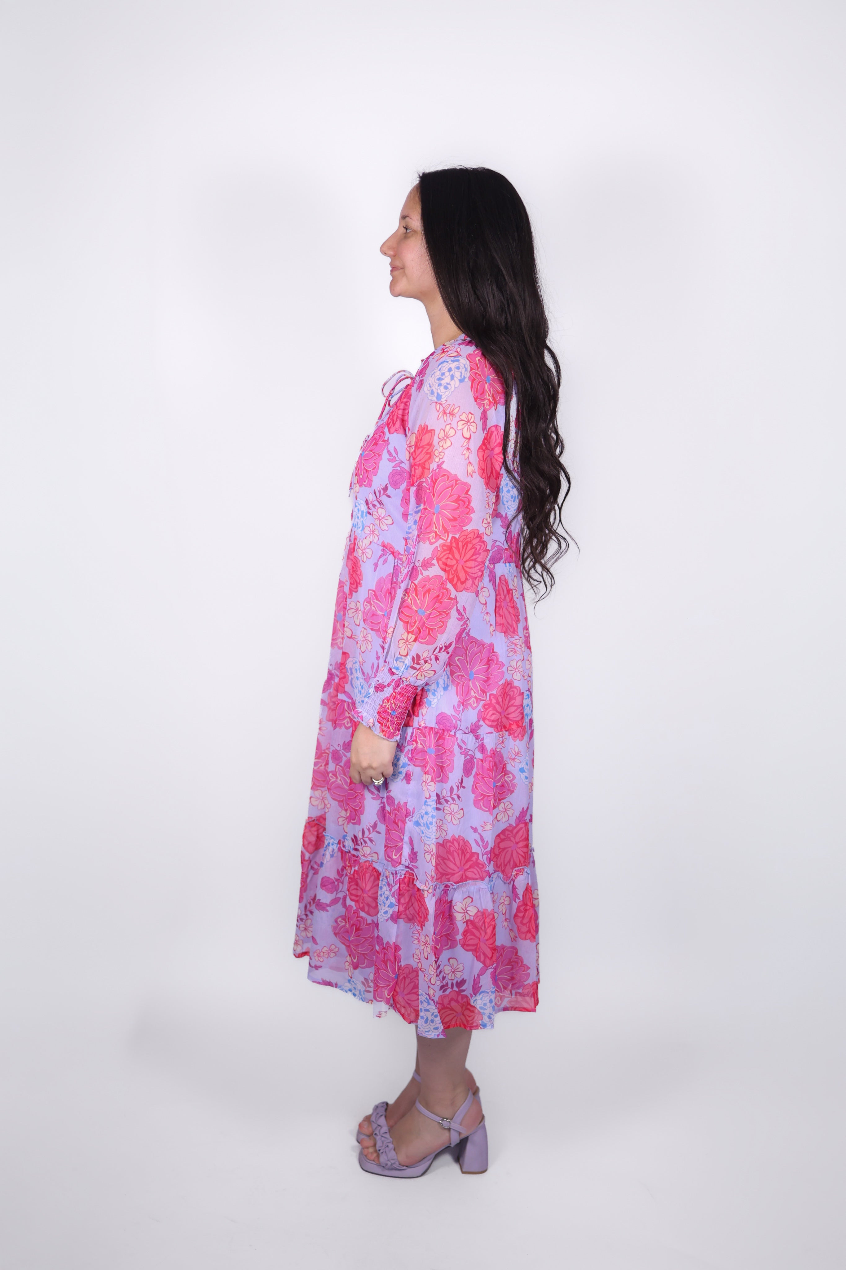Raya Floral Midi Dress