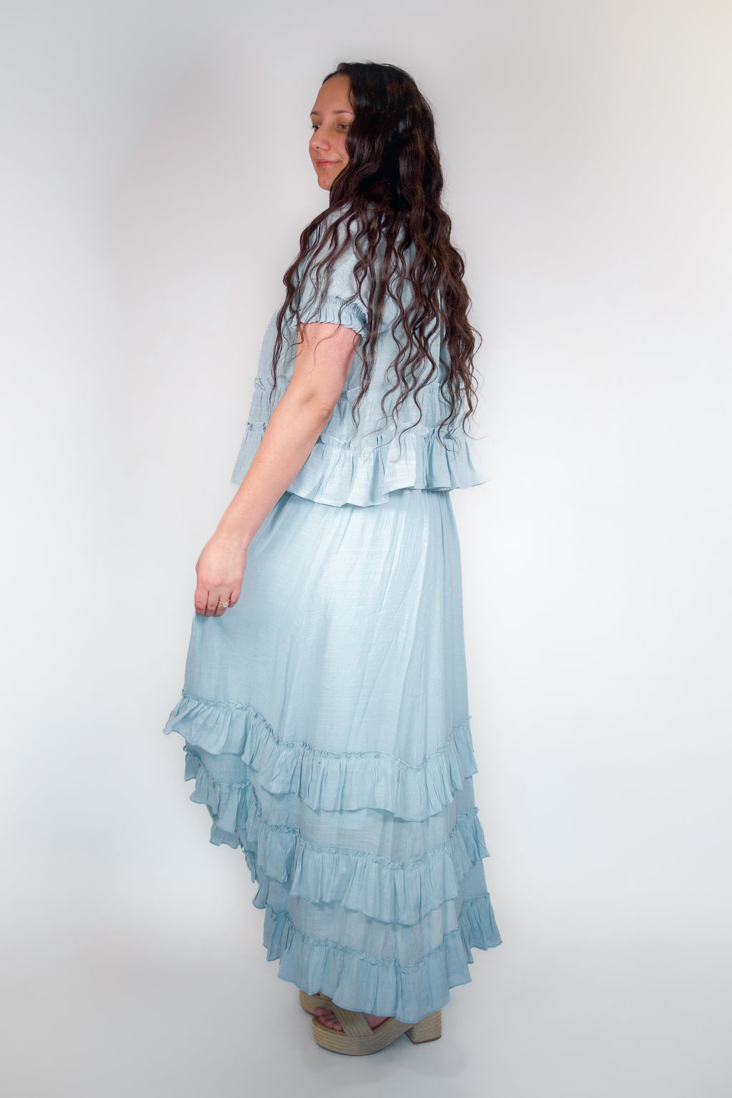 Conjunto largo de volantes Brielle