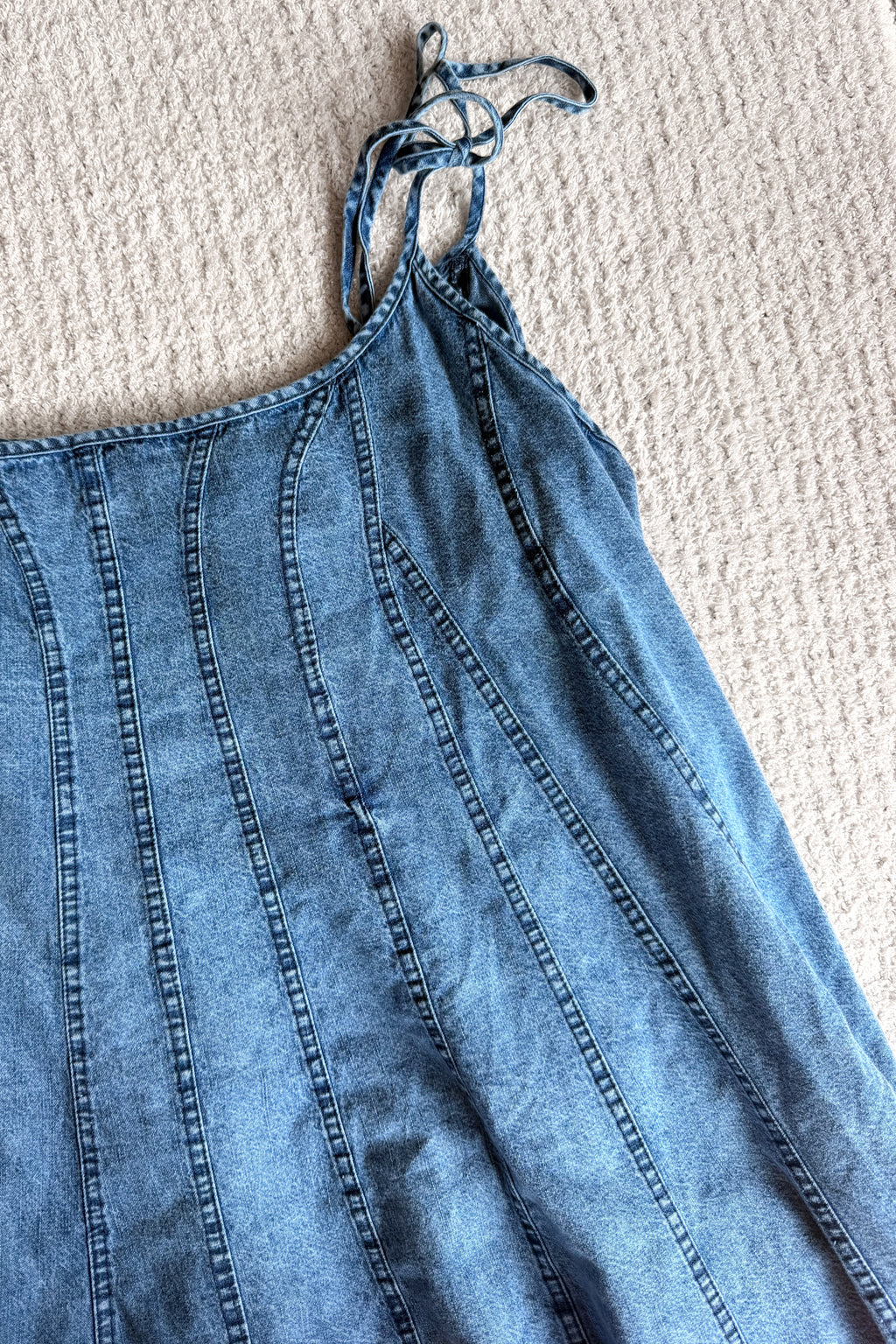 Charlie Flowy Denim Dress