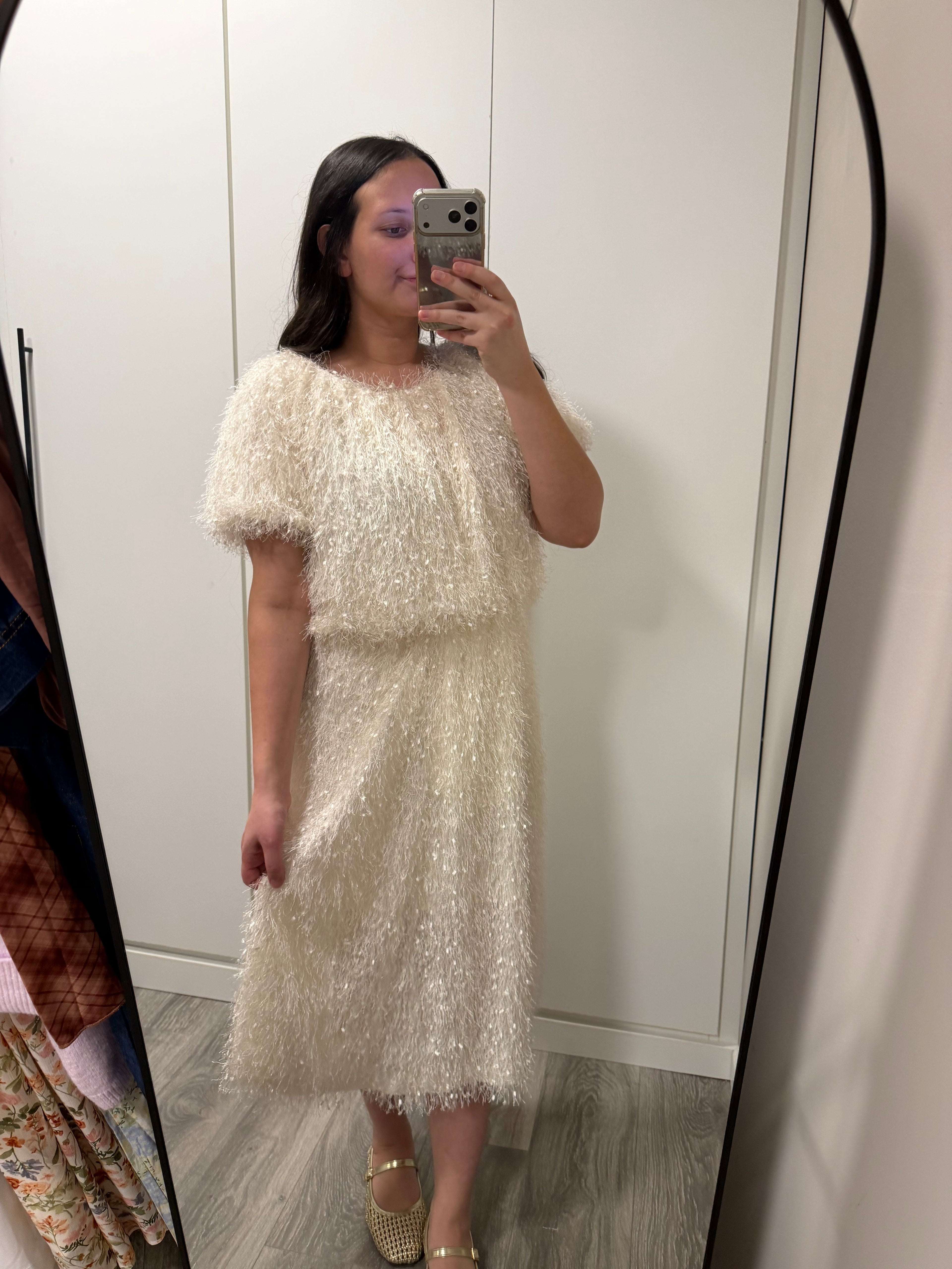 Victoria Textured Skirt Set - SMALL