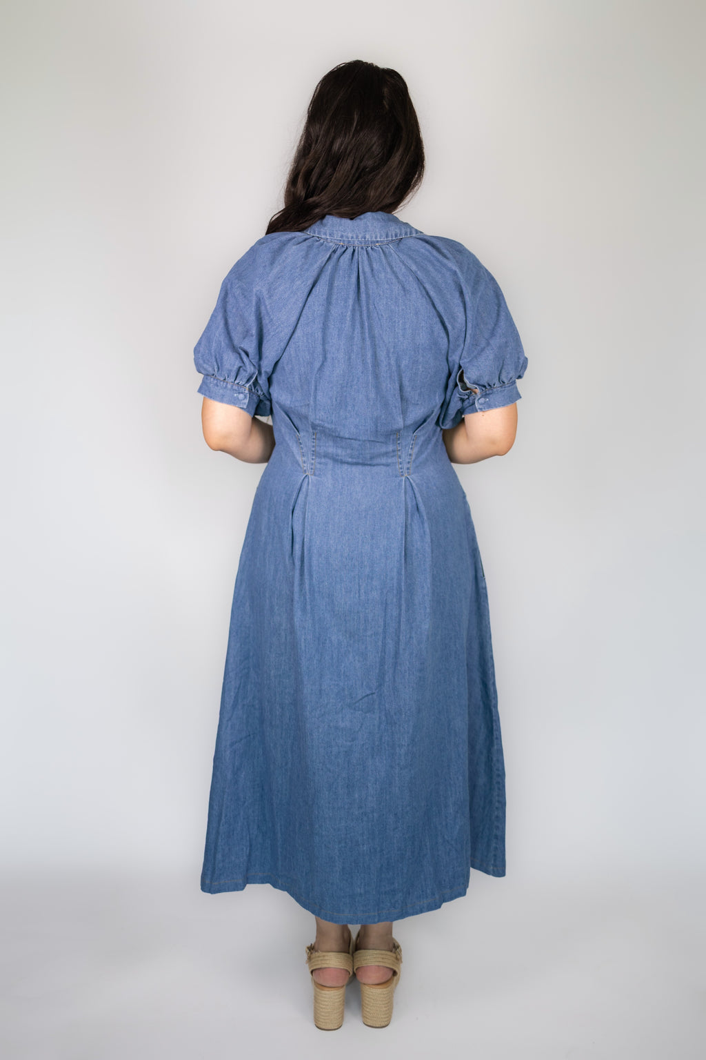 Brea Button-Down Denim Dress
