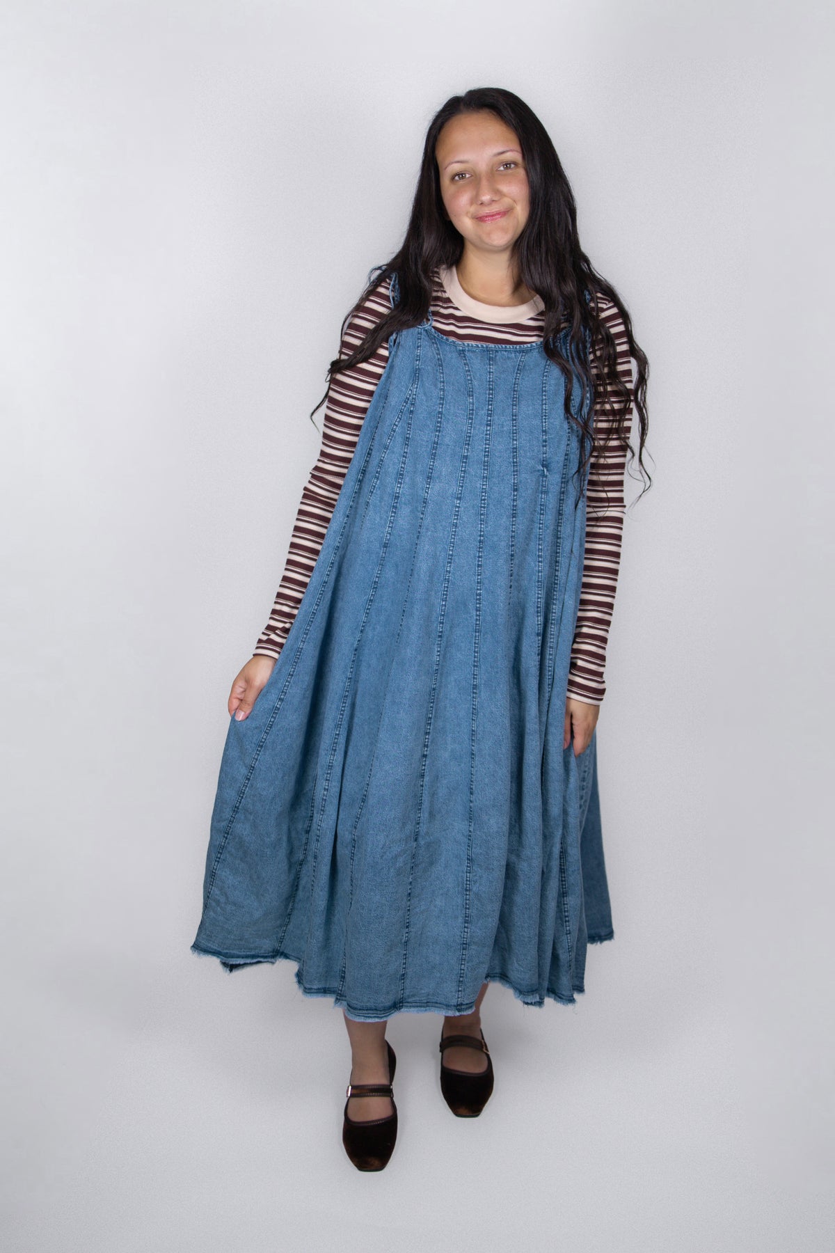 Charlie Flowy Denim Dress