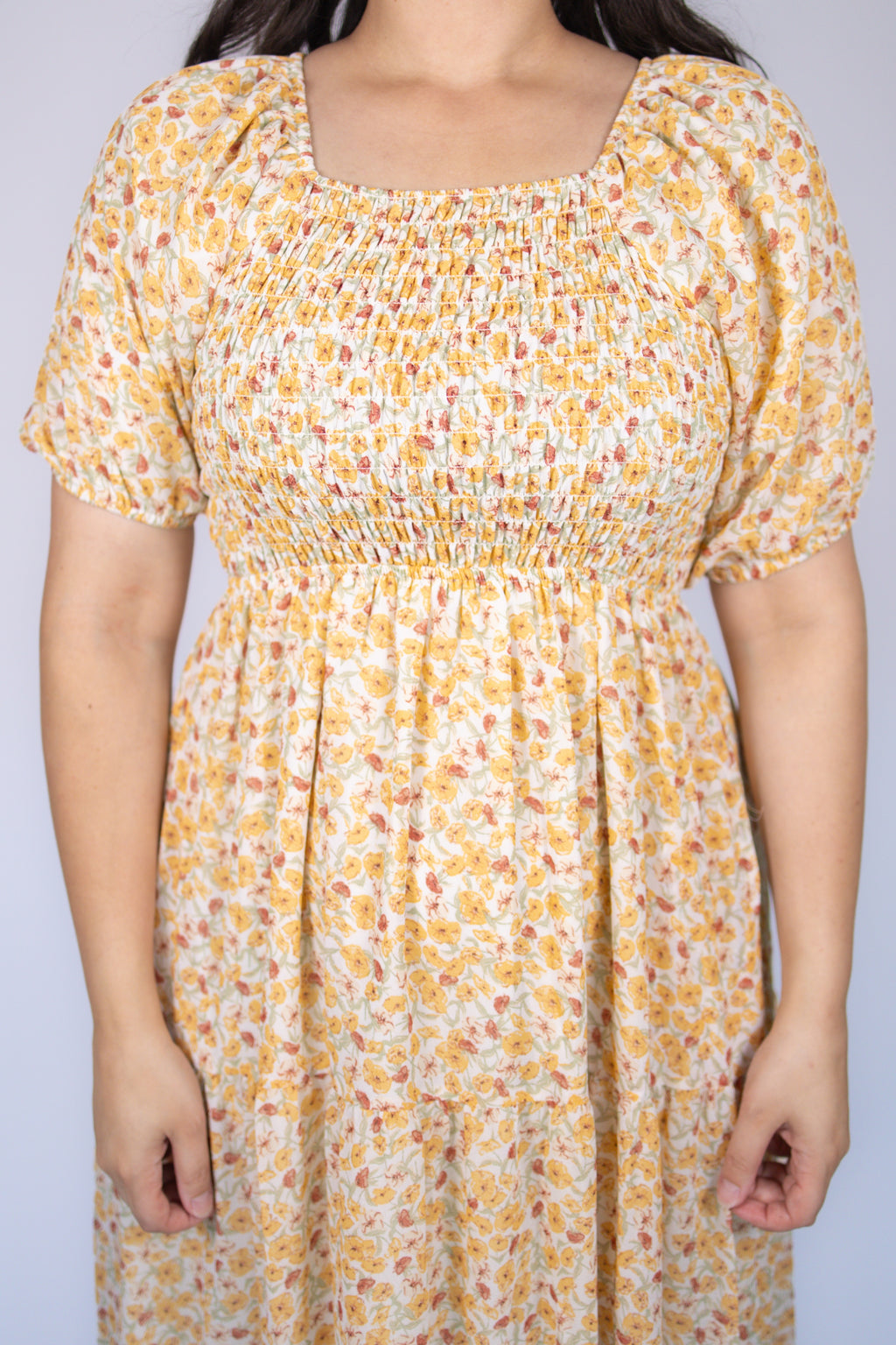 Indy Dress in Orange Bloom