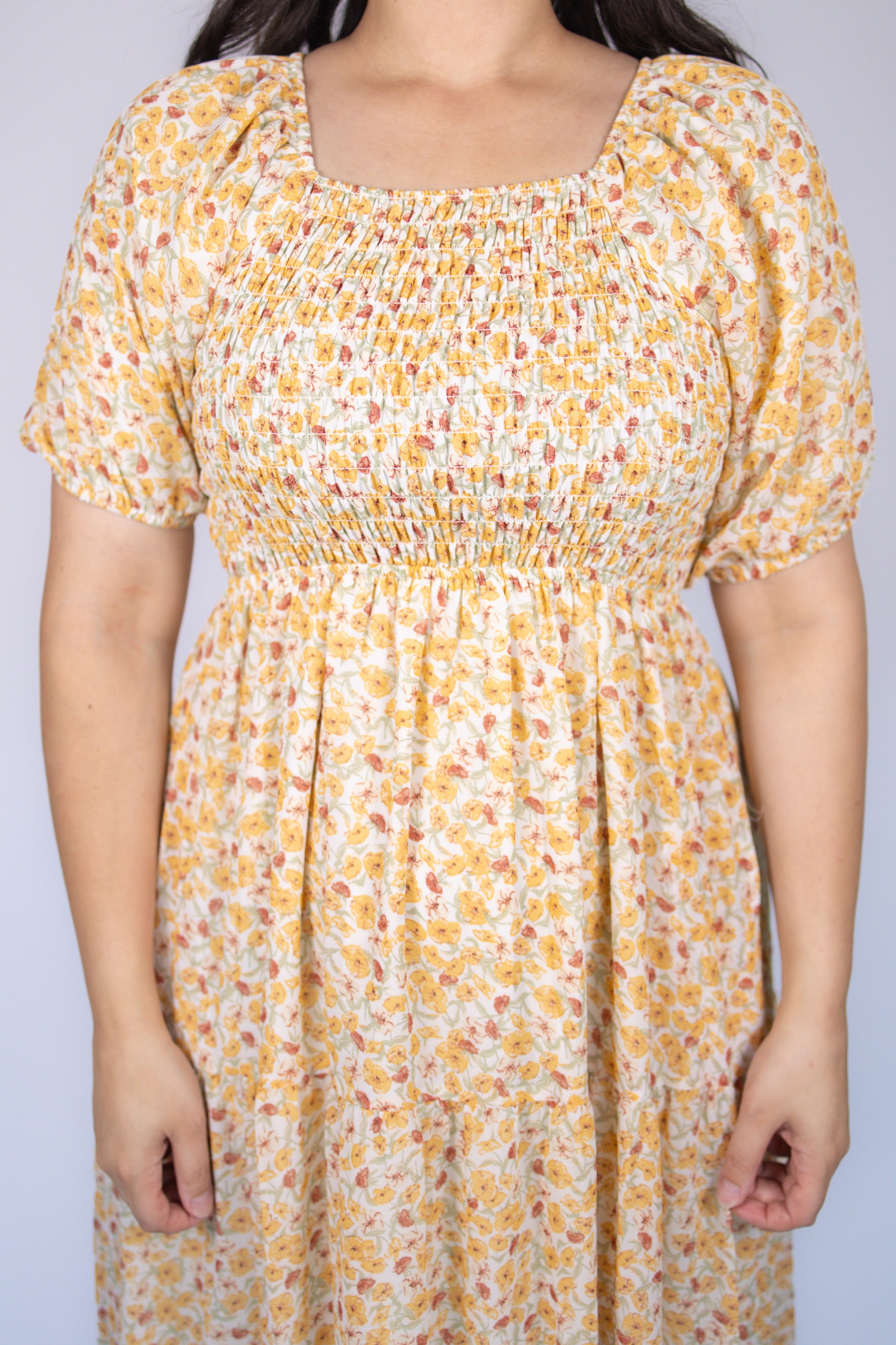 Indy Dress in Orange Bloom