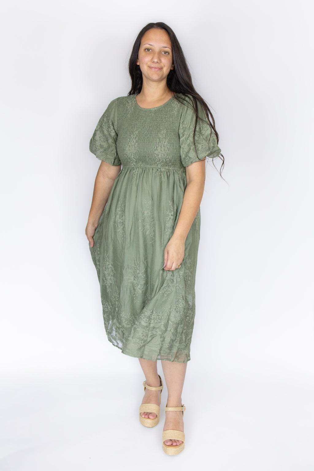 Ivy Floral Lace Dress