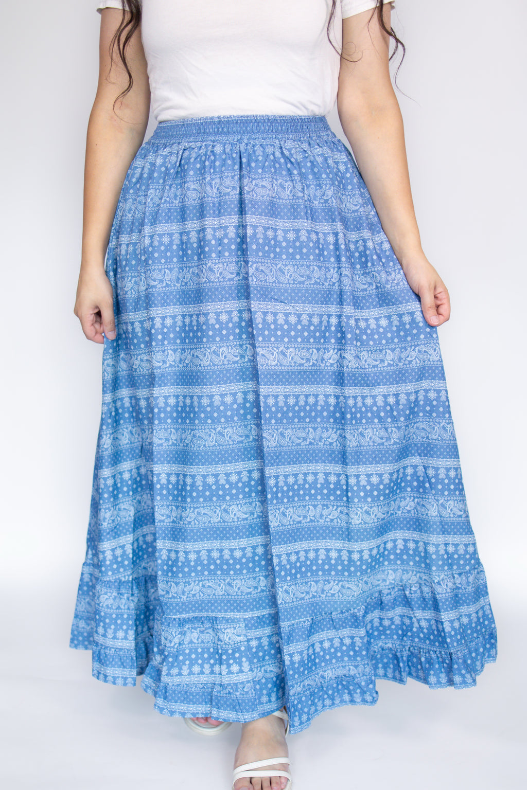 Addisyn Paisley Midi Skirt
