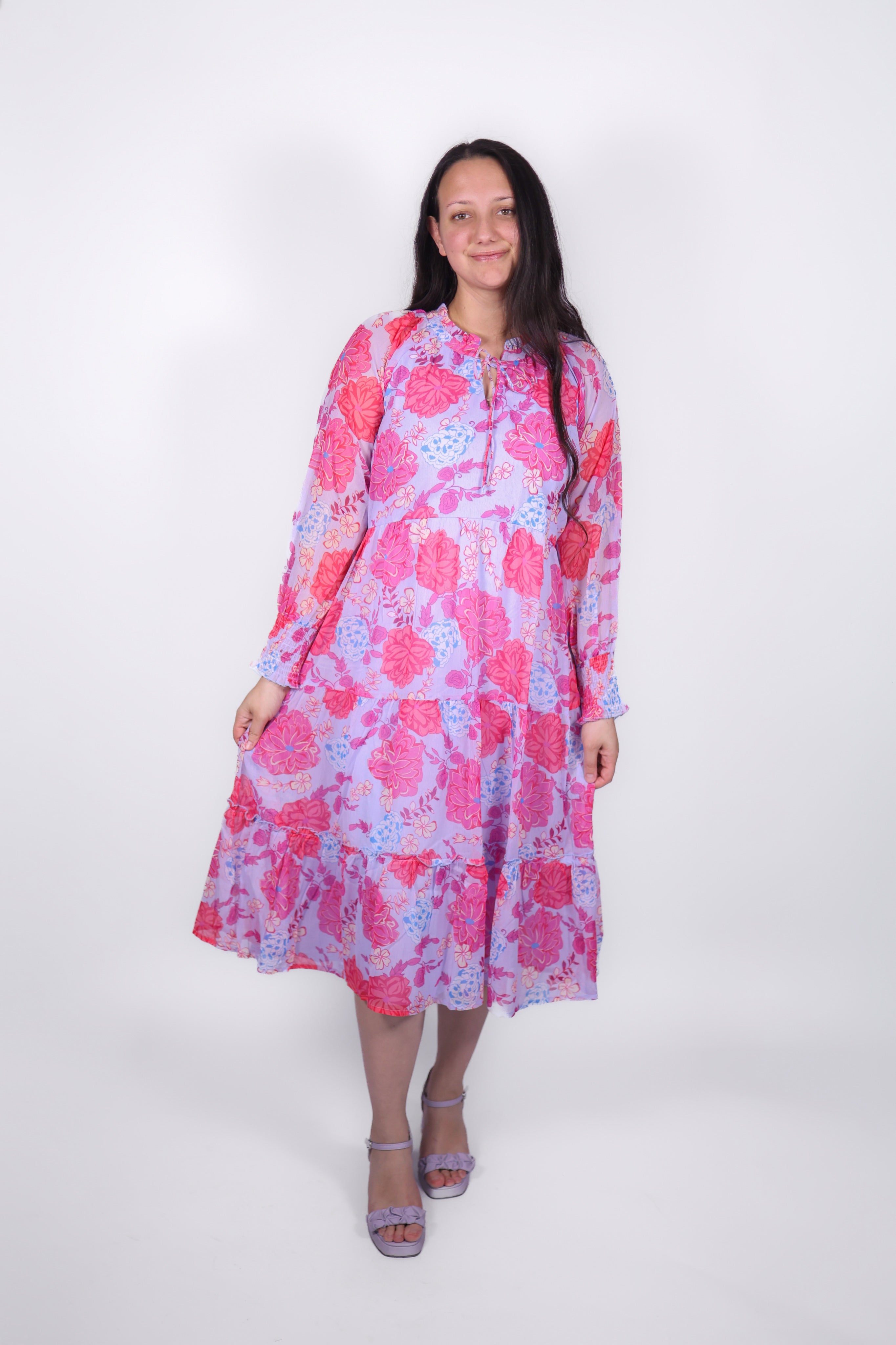 Raya Floral Midi Dress