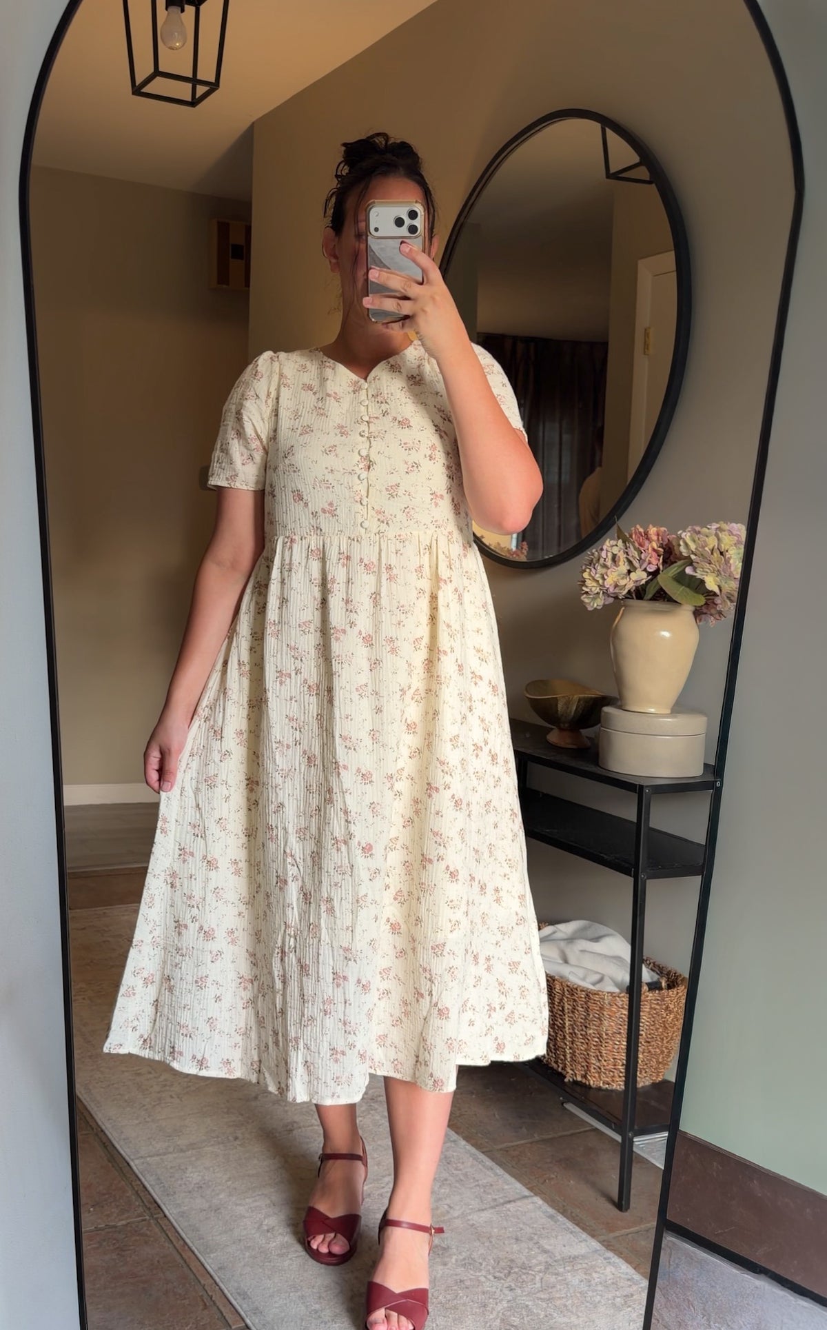 Lillie Cotton Gauze Floral Dress