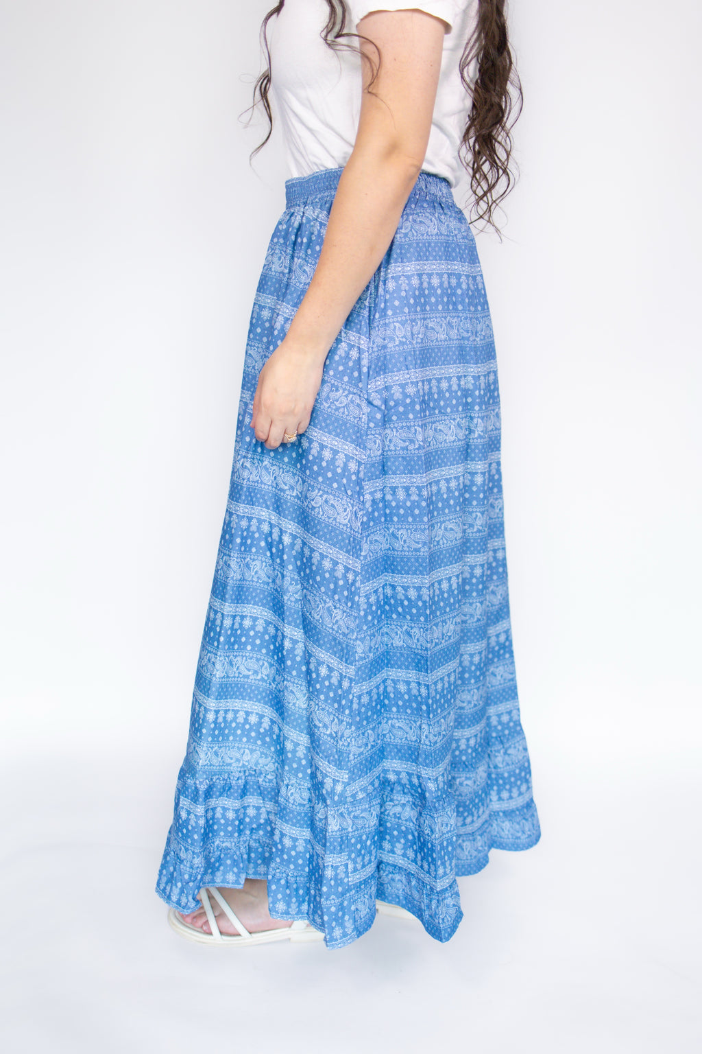 Addisyn Paisley Midi Skirt