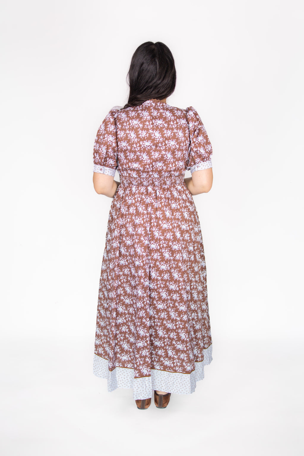Dahlia Cotton Floral Maxi Dress
