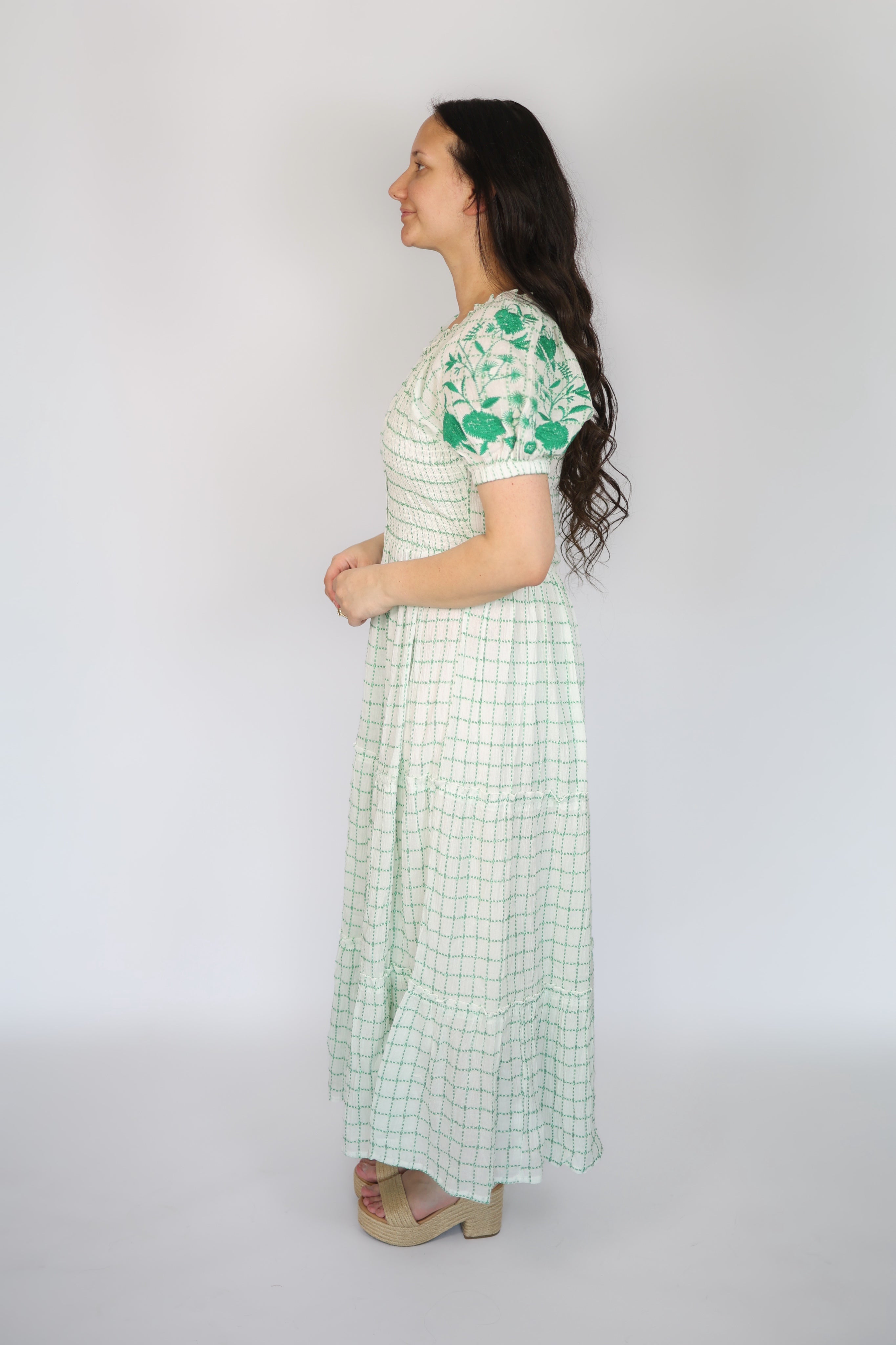 Kelli Embroidered Maxi Dress