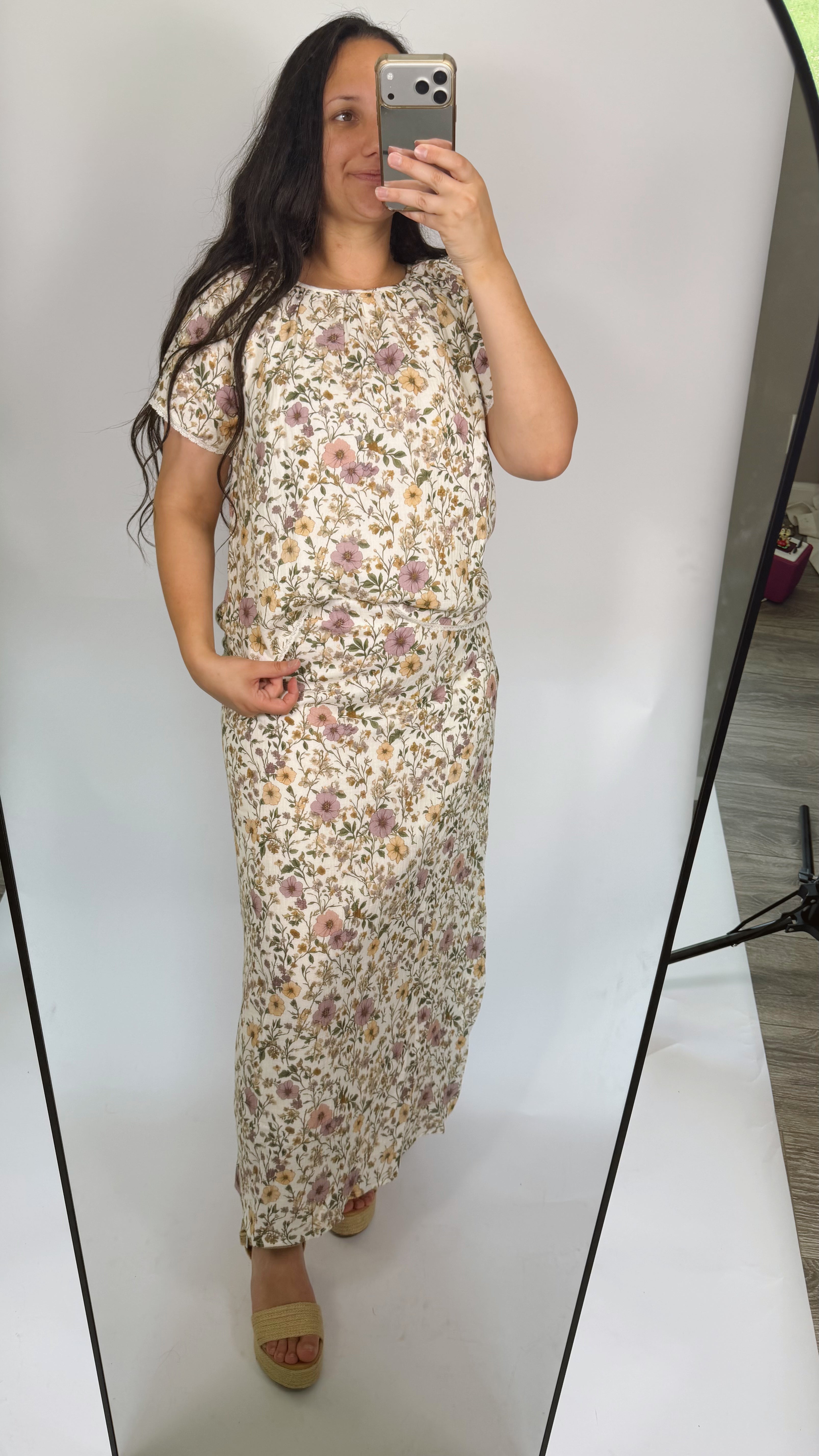 Morgan Floral Gauze Maxi Set